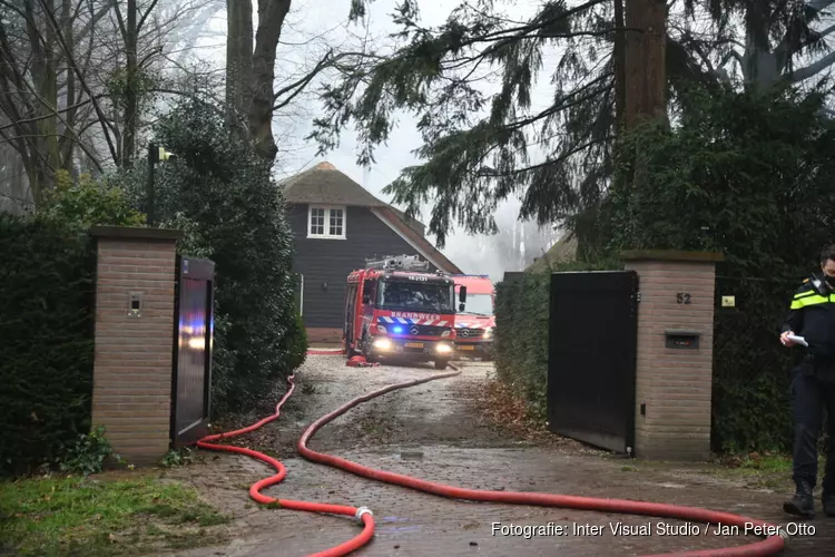 Brand in woning Laren