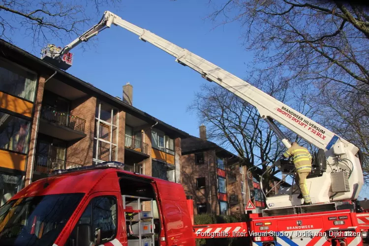 Flinke brand in woning in Hilversum