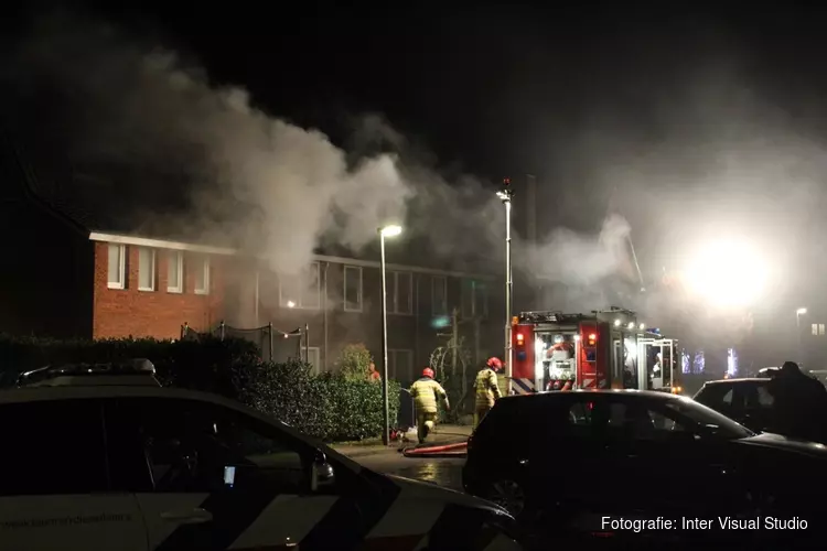 Woning onbewoonbaar na brand in Laren