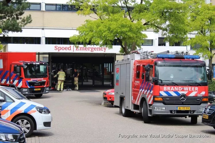 Brandweer bij ziekenhuis Blaricum wegens lekkend vat