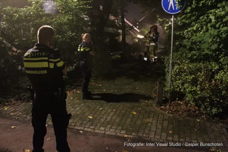 Brand in woning Blaricum, bewoonster meegenomen door politie