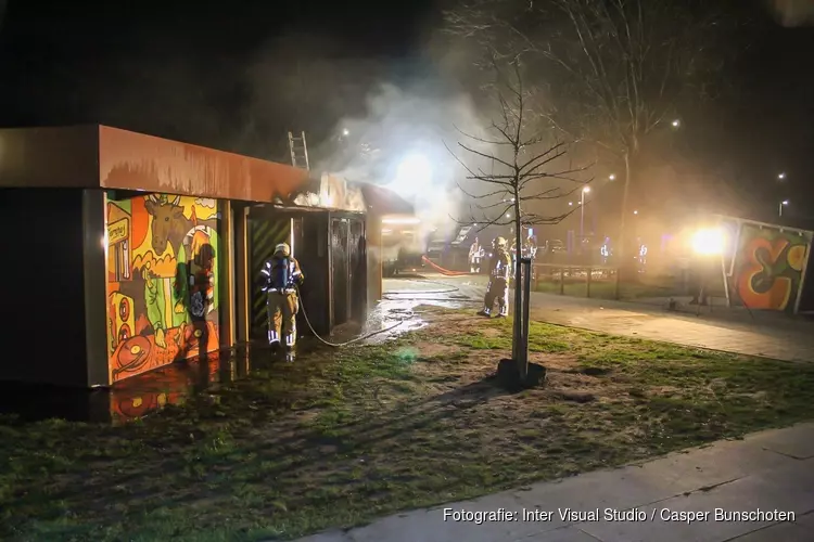 Brand bij jongerencentrum in Eemnes