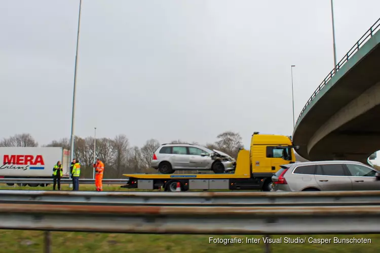 Ongeluk op A1 richting Laren