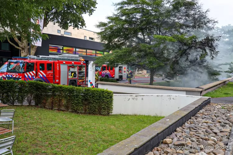 Brand in parkeergarage op Mediapark