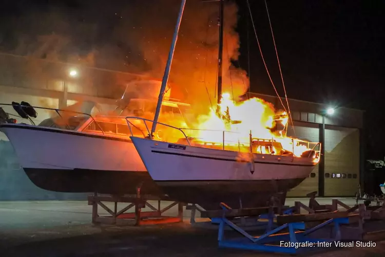 Boot voor de tweede keer in brand op één dag