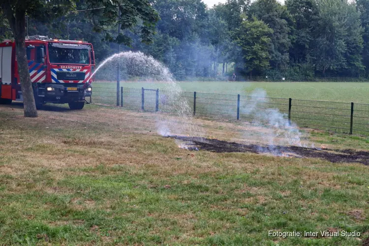 Brand in Stadspark Huizen