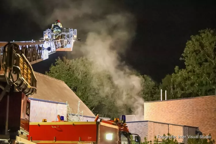 Brand bij crematorium in Laren