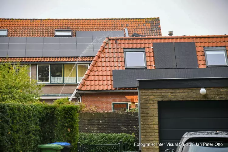 Brand in aanbouw van woning Laren