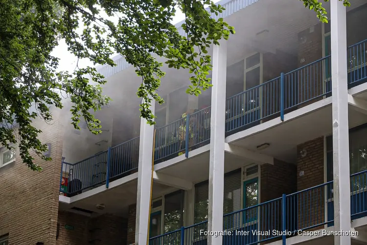 Brand in appartement in Bussum