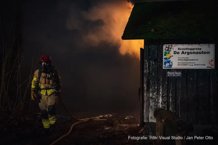 Scouting in Hilversum door brand verwoest