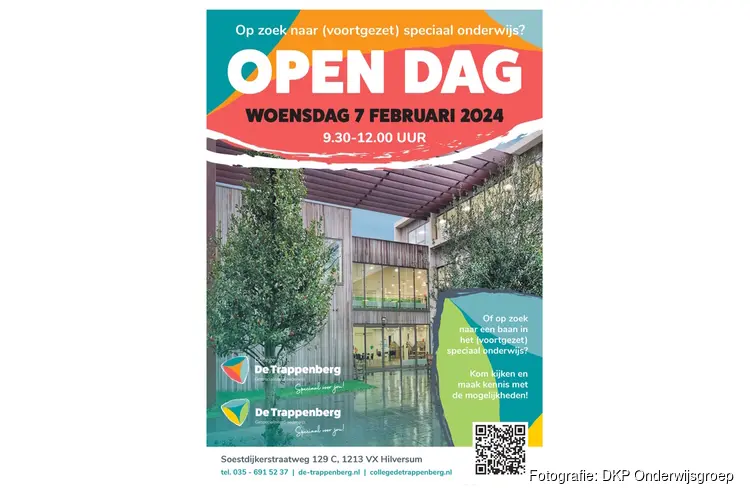 Open dag gespecialiseerd onderwijs bij (College) De Trappenberg in Hilversum