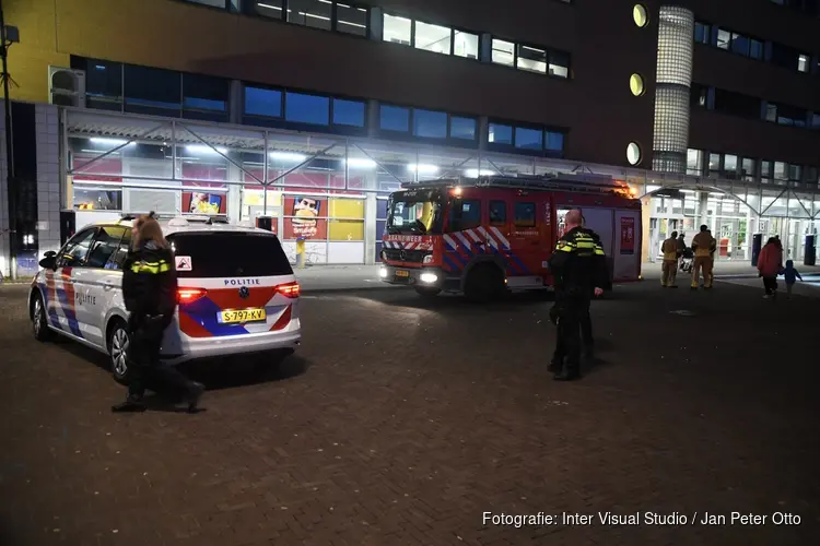 Brand in kantoorruimte boven station Hilversum