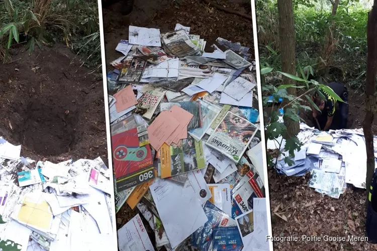 Post kwijt? Politie vindt meerdere kuilen met duizenden brieven in Laren