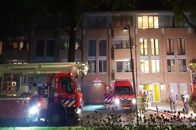 Brand in parkeergarage flatgebouw