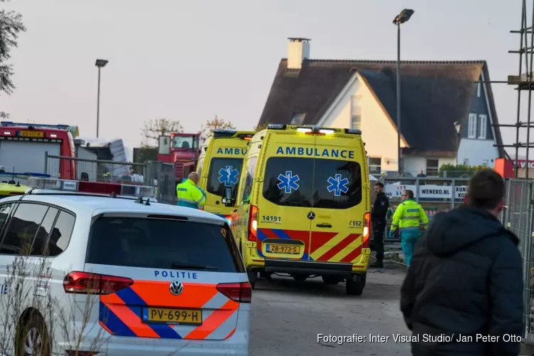 Ongeval op bouwplaats in Loosdrecht