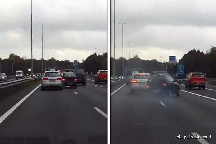 Automobilist op A1 botst expres op andere bestuurder om &#39;wraak&#39; te nemen