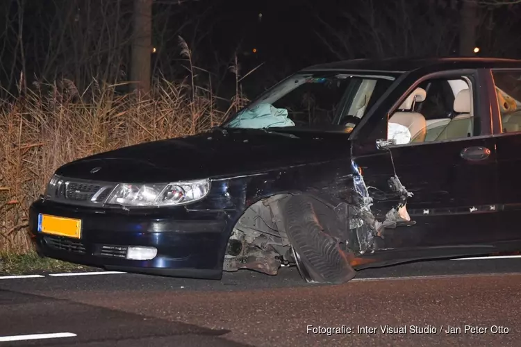 Veel schade bij ongeval Zandheuvelweg