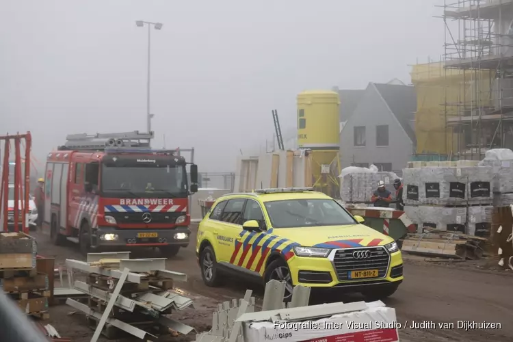 Bouwvakker zwaargewond na ongeval Muiden