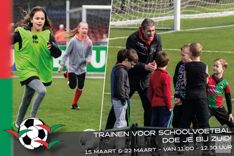 Ook dit jaar trainen voor schoolvoetbal bij de Zuidvogels!