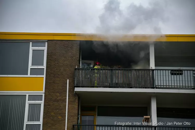 Brand in portiekwoning Hilversum