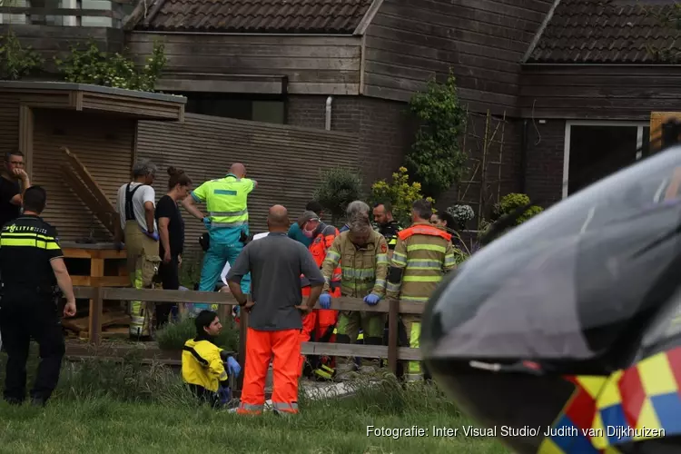 Persoon raakt te water in Muiderberg