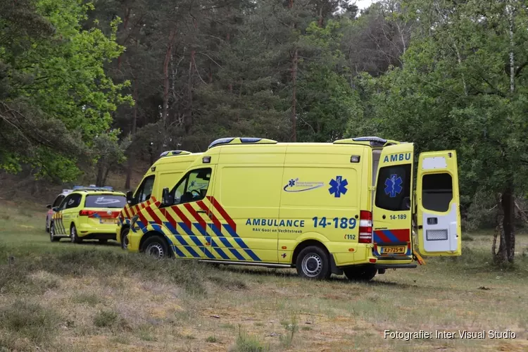 Mountainbiker belandt in ziekenhuis na val op Blaricummerheide