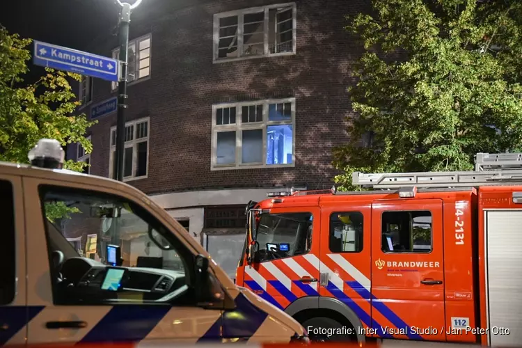 Woningbrand in Hilversum door vergeten pan