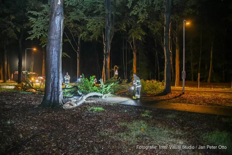 Meters lange tak breekt af in Hilversum